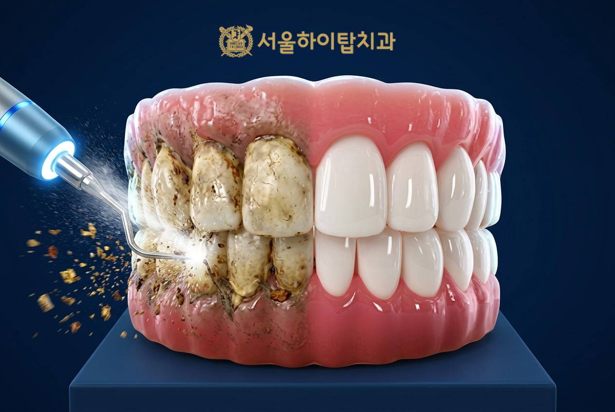 동암역치과 스케일링 치석 제거 이미지